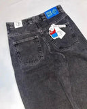 Boy Jeans Y2K Hip-Hop Cartoon Embroidery Retro Blue Loose Gothic Wide-Legged Pants-Outfit
