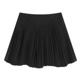 Fongt Man Sweet 100 Folded White Half-Dress Dress 2025 New High-Rise Thin A Anti-Walking Large Skirt
