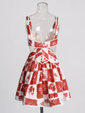 Fashion Temperament Dress Women's 2025 Summer Women's New Printed Dresses Empty Broken Flower Hanging