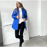 Fongt Buckle Collar Loose Warm Lingge Cotton Suit New 2025 Autumn And Winter With Thick Cotton Clothes