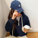 Style Gray Hooded Hoodie In Autumn And Winter