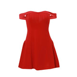 Fongt Mengling With The Same Women's Hot Style Sexy Hot Girl Pure Desire A Word Shoulder Wrapped Chest Temperament Slim-Outfit
