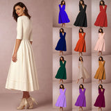 Fongt And Summer 2023 New Sexy Deep V Mid-Sleeve Dress Ebay Long-Term