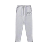 Rainbow Gradient Letter Tiger Head Printing Ins Trendy Sweater Trousers Jogging Suit-Outfit