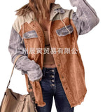 The Ins Autumn Hot Coat Cotton Made Old Wind Double Pocket Hooded Boyfriend Wind Coat Longer Version-Outfit