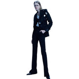 Fongt New Star Personality Fashion Big Sleek One-Buckle-Fits-Fit Suit Jacket Jacket