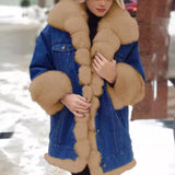 Fongt Lady Fur All-Cowboy Long-Sleeved Jacket In Large Quantities