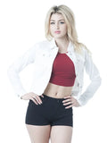 Spring New Small Sweet Wind Jacket Female Short Money Slim Retro Temperament Short Denim Coat-Outfit
