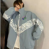 Bomber Woman Varsity Jacket American Retro black Motorcycle Jackets Racing 2022 Summer Baseball Jacket's Embroidery