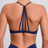 Fongt Shoulder Strap Yoga Top Female Tight Quick-Drying Exercise Yoga Bra Outdoor Running Beautiful Back-Outfit