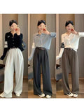 Fongt Bumping Color With A Soft Glutinous Wool Knit POLO Collared Thin Coat Female Spring Animal Embroidered Opener