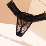 Fongt Lace Trousers Women Scarless Transparent Temptation Ultra-Thin 2025 New Low-Rise Mesh Hot Trousers