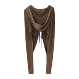 Fongt Women's Explosive Hooded Folded Top