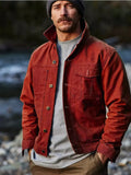 Fongt Spring New Men's Jacket Multi-Grain Multi-Pocket Retro Classic Jacket Cardigan