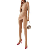 Fongt New Star Fashion Hot Diamond Elastic High-Necked Bottom Shirt 褶皱半裙 Trousers