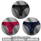 3PCS/Set Thongs Woman MeshTransparent G-String Women's Thong Comfortable Casual Female Low Waist Thong Intimate