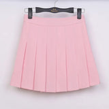 New Spring high waist ball pleated skirts Harajuku Denim Skirts solid a-line sailor skirt Plus Size Japanese school