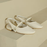 Fongt 2024 Summer Baotou Sandals With Pearl French Heel Mary Jane Women's