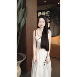 Fongt Collar Dress Women's Summer French Light Luxury High-Level Gentle And Generous New Chinese Style Dress