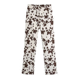 High Waist Loose And Comfortable Women's Jeans Fashion Casual Bell-bottoms Pants Vintage Printed