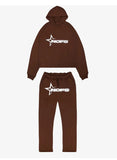 Fongt H-Hop Singer Letter-Back Men's And Women's Hoodie Sweatshirt Set
