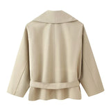 Fongt Women's Clothing 2025 New Explosive Fashion With Belt Wind Coat