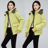Winter 2024 New Korean Version Loose And Thick Warm Cotton-Padded Coat Cotton-Padded Coat-Outfit
