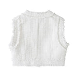 New Woolen Short Vest Woolen Mini Skirt Suit-Outfit