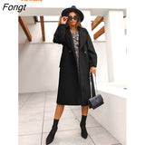 and Winter 2023 Long Sleeve Suit Collar Woolen Coat Coat Demi Reason Jacket for Women Winter Coat for Women Winter