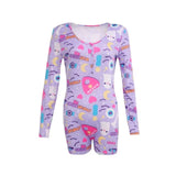 V-neck Button Up Long Sleeve Animals Print