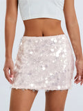 Sexy Women Sparkle Sequined Skirts Summer Party Clubwear Glitter Bodycon Short Mini Pencil Skirts Streetwear 2023 New-Outfit