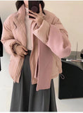 2024 Winter New Korean Version Sweet Shawl Small Down Jacket Female Thick Bread Clothing White Duck Down Coat Tide-Outfit