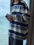 oversize long sleeve shirt with contrast
