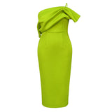 Fongt New Solid Color Sexy Suspension Dress Hierarchal Party Dress Dress