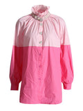 Fongt Version Of Comfortable Casual Long-Sleeved Top 2025 Spring New Temperament Commute Loose Single-Ded Button Shirt