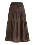 Vintage Tiered Midi Skirt-Outfit