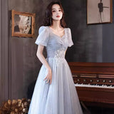 Fongt Exam Evening Dress Dress Banquet Temperament Light Luxury Small Student Vocal Music Student Dress Annual Host Dress Dress