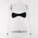 Fongt Sexy Ramming Edge Ultra-Short Sling Sling Babes Umbilly Repair Fashion Vest