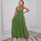 Fongt Shooting 2026 Spring And Summer Sexy Fine Strapping Holiday Beach Long Skirt Swing Skirt