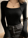 Rib Knit Sweater-Outfit