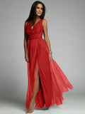 Slimming Split Expansion Shiny Dress