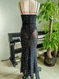 Spring And Summer New Heavy Industry Hot Diamond Sexy Bag Hip Sling Dress Dress