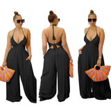 Creative Backless Tube Wide Leg