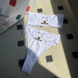 2023 New Hollow High-Waist Sexy Breast-Wearing Bikini