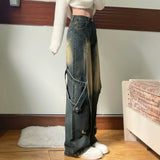 Fongt And Autumn High-Rise Jeans 2025 Winter New Design Oversize Handsome Couple Trousers
