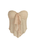 Vintage Front Knot Floral Tube