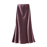 Fongt Temperament Pressure Folded Bare-Faced Fishtail Half-Dress Girl Spring Hanging Thin Bag-Butbice Long Dress 9836