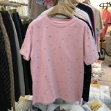 Loose 2023 Spring and Summer Short-sleeved Temperament T-shirt