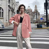Fongt 2024 New Khaki Short Blazer Female Small Design Sense College Style Commuter Suit-Outfit