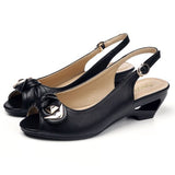 2022 Summer New Style Sandals Female Summer With Wedges Open Toe Shoes White Shoes Comfortable Women's